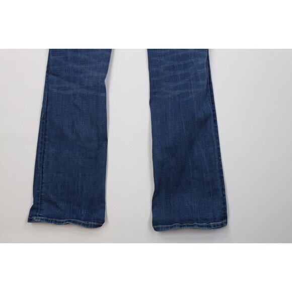 Buckle BKE Womens 26 Faded Thick Stitch Stretch Stella Slim Fit Bootcut Jeans - Picture 13 of 13